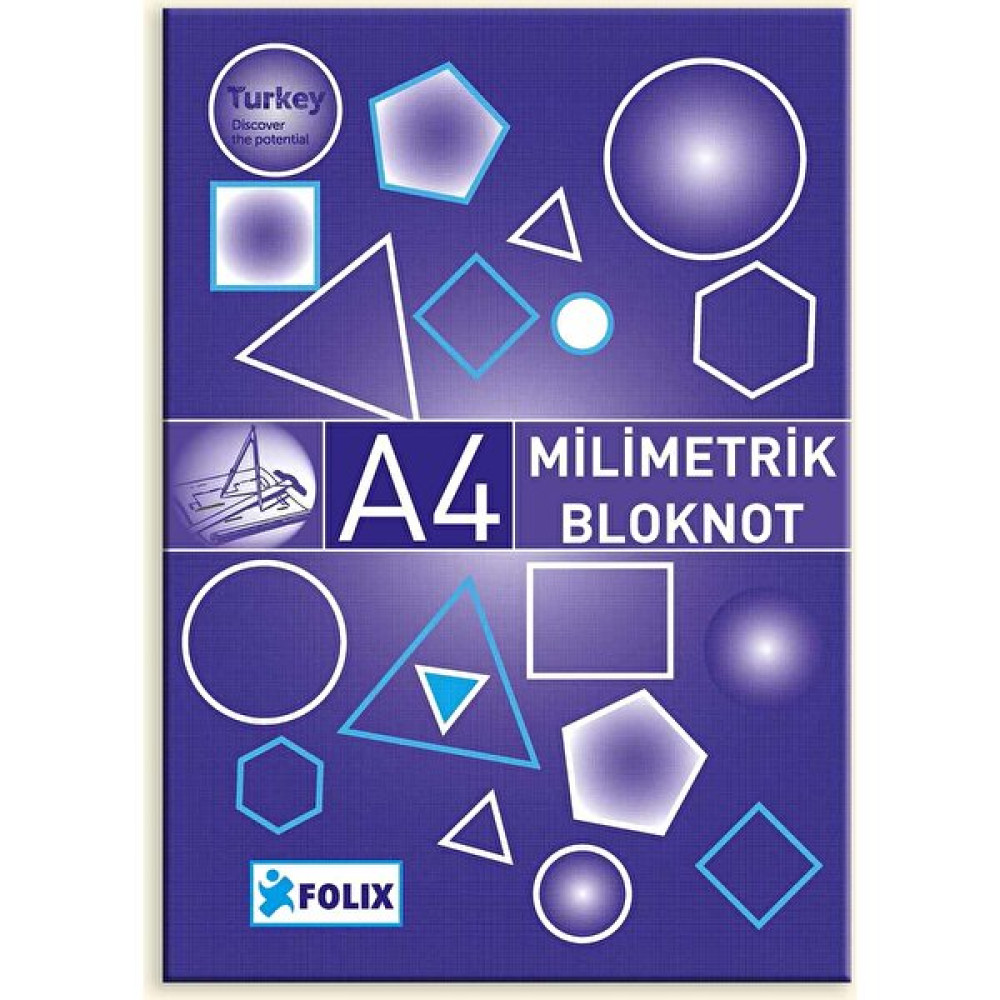 MİLİMETRİK Bloknot A4 MAVİ 30 Yaprak Defter & Kağıt Ürünleri Fiyatı