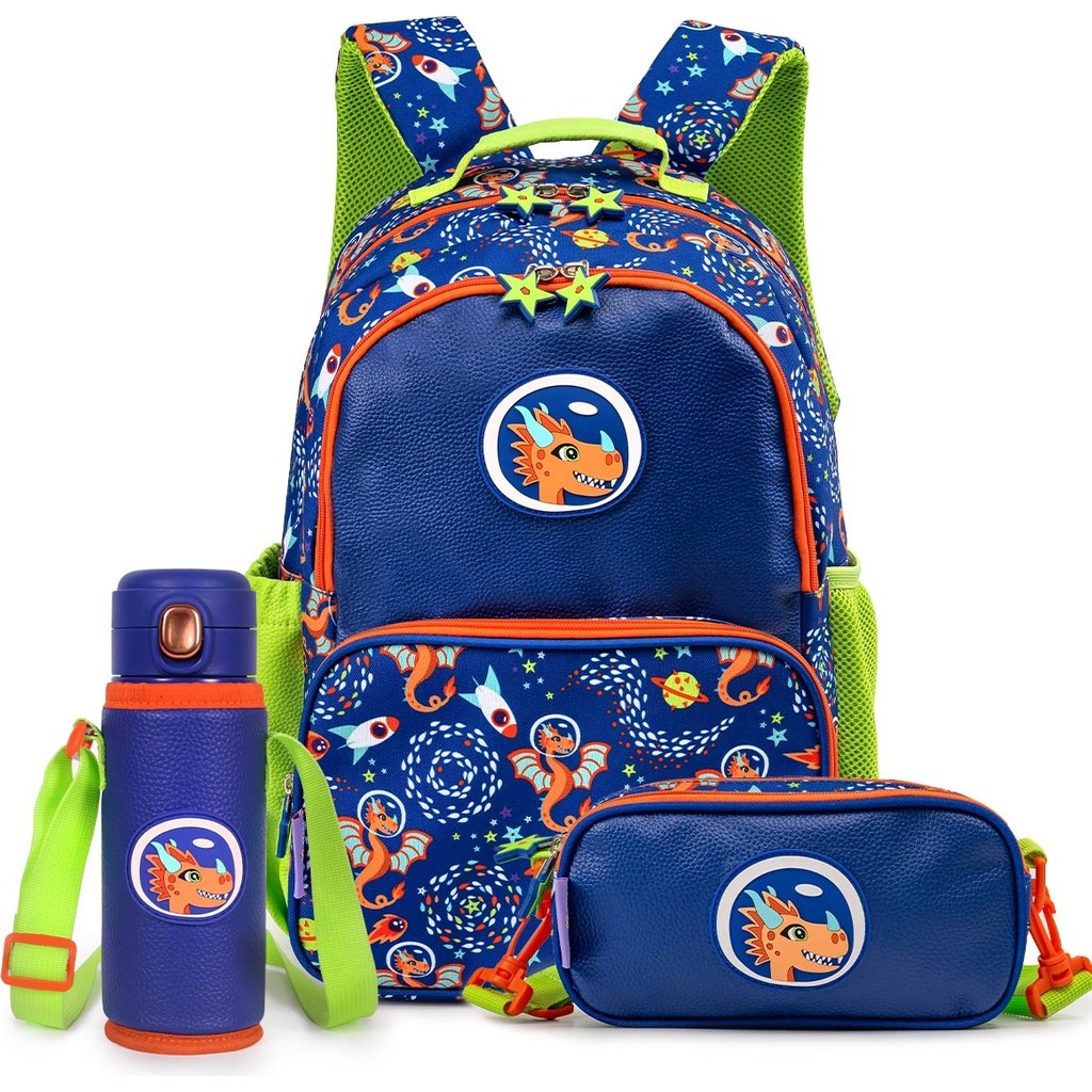 Milk&moo Çocuk Sırt Çantası, Kalem Kutusu,matarası 3'lü Set Ponix - 3 lü Set - Renkli - 30 x 42 x 16 Kalem & Yazı Gereçleri Fiyatı