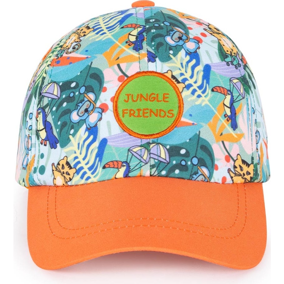 Milk&moo Jungle Friends 4-6 Yaş Erkek Çocuk Şapkası – Turuncu Siperlikli, Nakış Aplikeli, Ayarlanabilir Yazlık Model Diğer Fiyatı