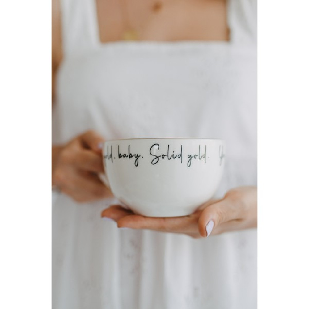 Milky Way Design Solid Gold Mottolu Porselen Kupa - 350 cc Fincan / Bardak / Kahve Takımı Fiyatı