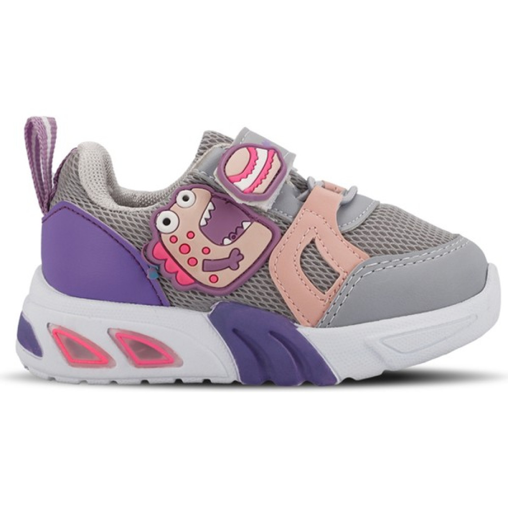 Mille Panama Kız Çocuk Sneaker Ayakkabı Açık Gri / Mor Erkek Çocuk Günlük Ayakkabısı Fiyatı