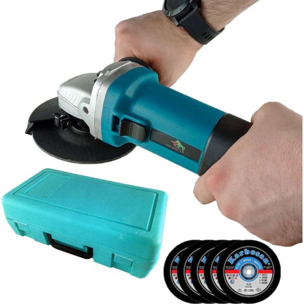 Millian Italy Style Devir Ayarlı 115 mm Çantalı Avuç Içi Taşlama Spiral Makinesi + 5 Adet Kesme Taşı Hediyeli Taşlama Makinesi Fiyatı