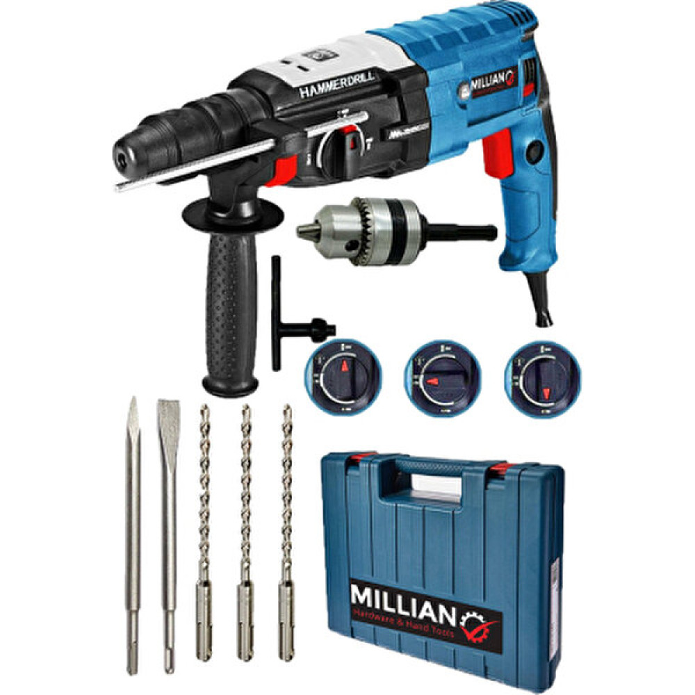 Millian İtalyan 3200W Kırıcı Delici Metal Dişli Sjs Şanzuman Hiltı Darbeli Matkap ve 5 Uç Kırıcı Deliciler & Kırıcılar Fiyatı