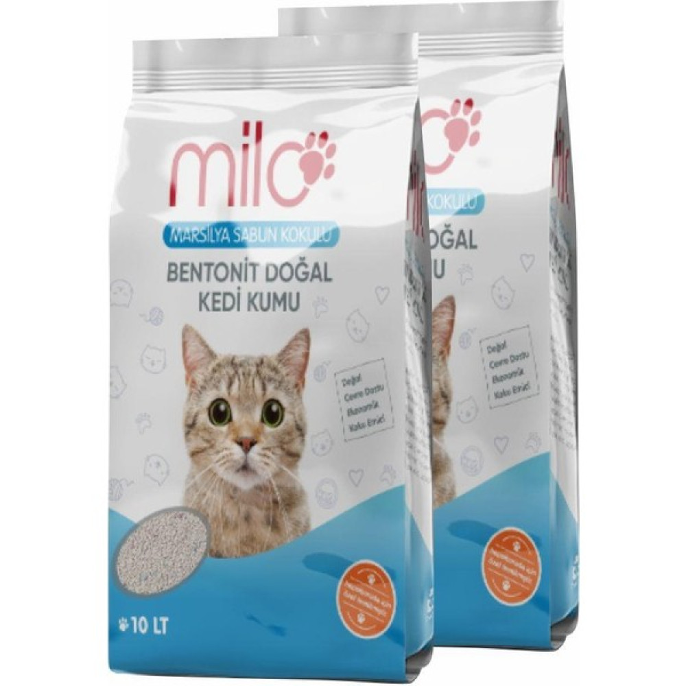 Milo Marsilya Sabunlu Topaklaşan İnce Taneli Kedi Kumu 10 Lt x 2 Adet Evcil Hayvan Ürünleri Fiyatı