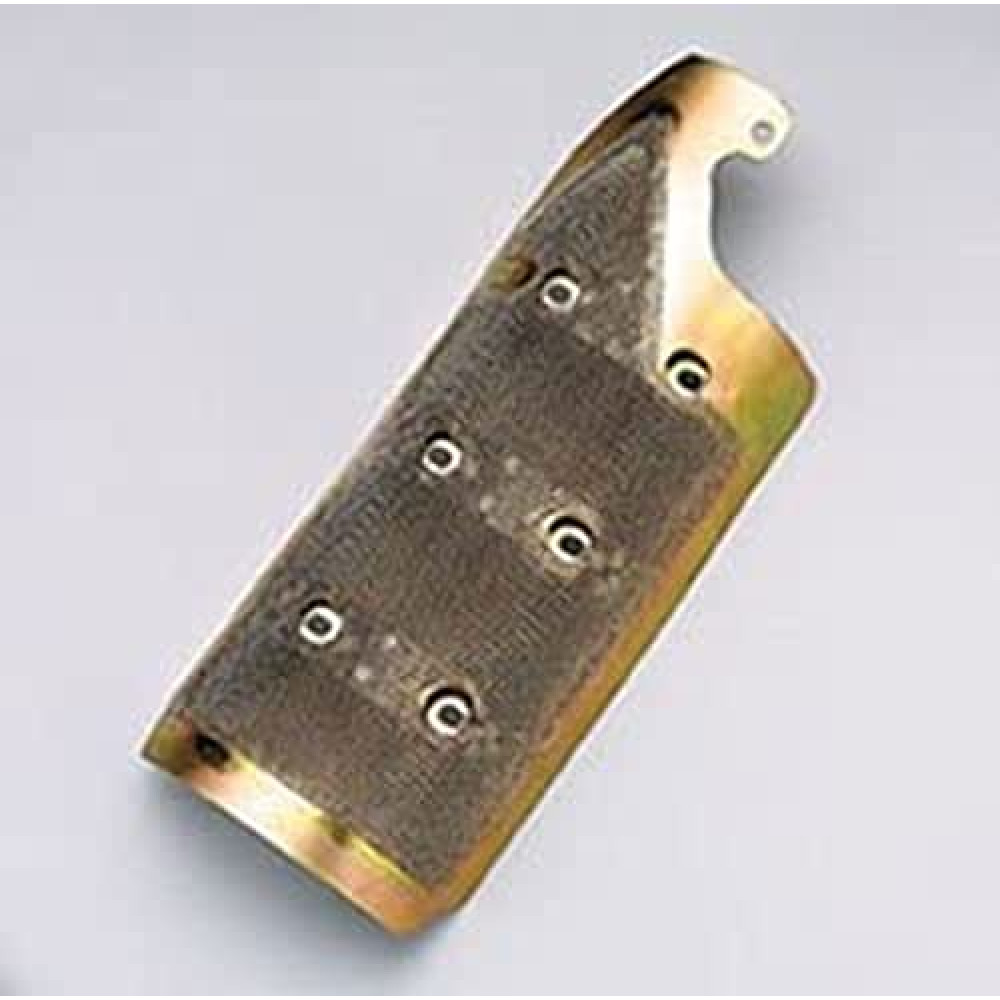 Milodon 32255 Gold Zinc Plated Diamond Stripper Designed Full Length Windage Tray for Small Block Chevy 350/400