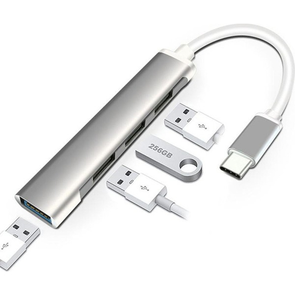 Milonsa USB Type-C 4 Port Çoklayıcı Hub | USB 3.0 & 2.0 Adaptör | Hızlı ve Taşınabilir Seri & Paralel Kablo Fiyatı