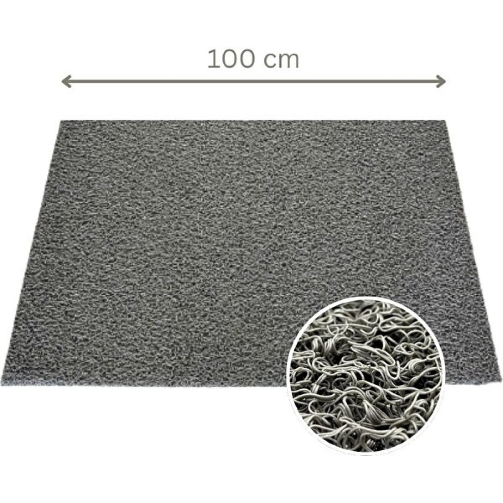 Milrey Kıvırcık Paspas Eko Gri - Kalınlık 12 Mm - Islak & Kaydırmaz İç ve Dış Zeminler - 100 x 150 cm Paspas Fiyatı