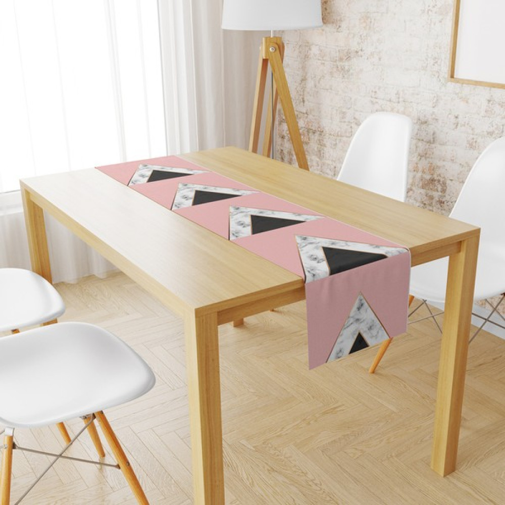 Milroma Kadife Dokuma Özel Tasarım Desenli Runner - Renkli - 40 x 140 cm Masa Örtüsü Fiyatı