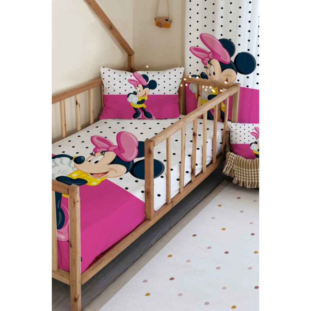 Milroma Kız Fare Desenli Kadife Dekoratif Çocuk Yatak Örtüsü Takımı - Renkli - 140 x 220 cm Yatak Örtüsü Fiyatı