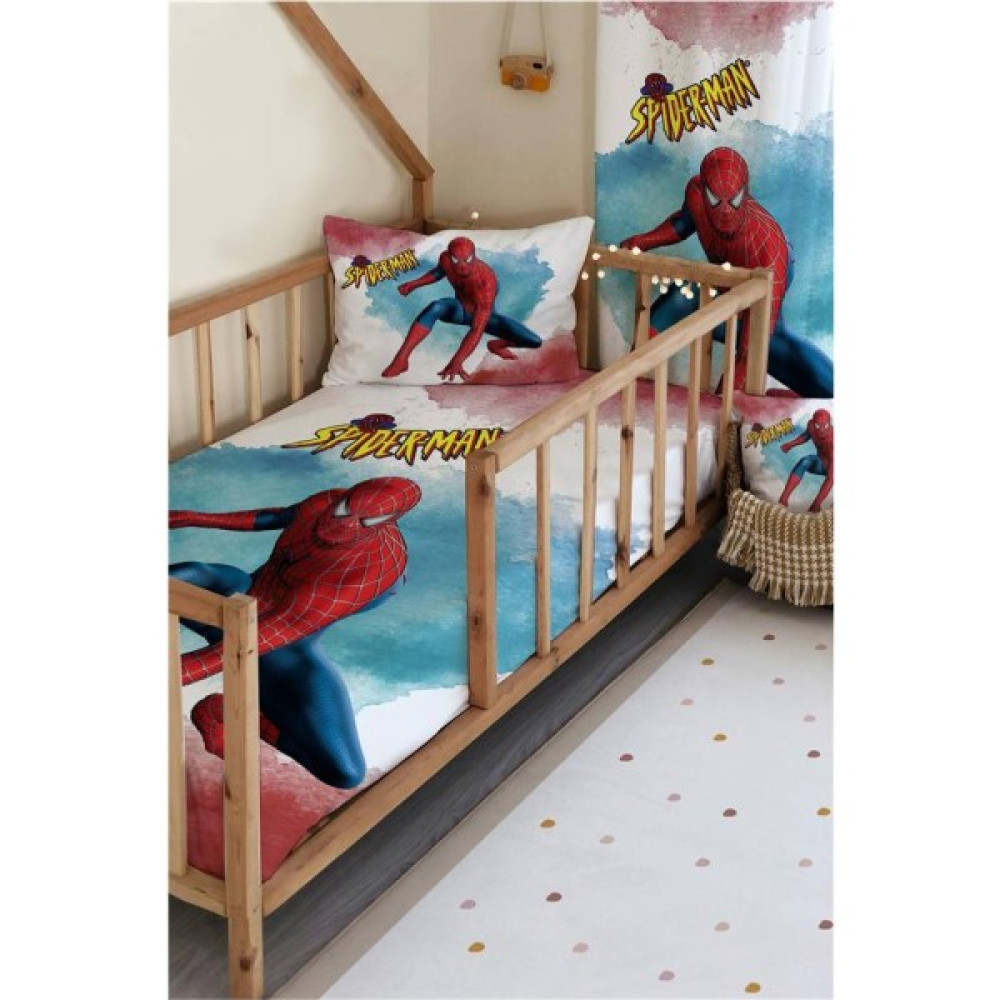 Milroma Süper Kahraman Desenli Kadife Dekoratif Çocuk Yatak Örtüsü - Renkli - 140 x 220 cm Yatak Örtüsü Fiyatı