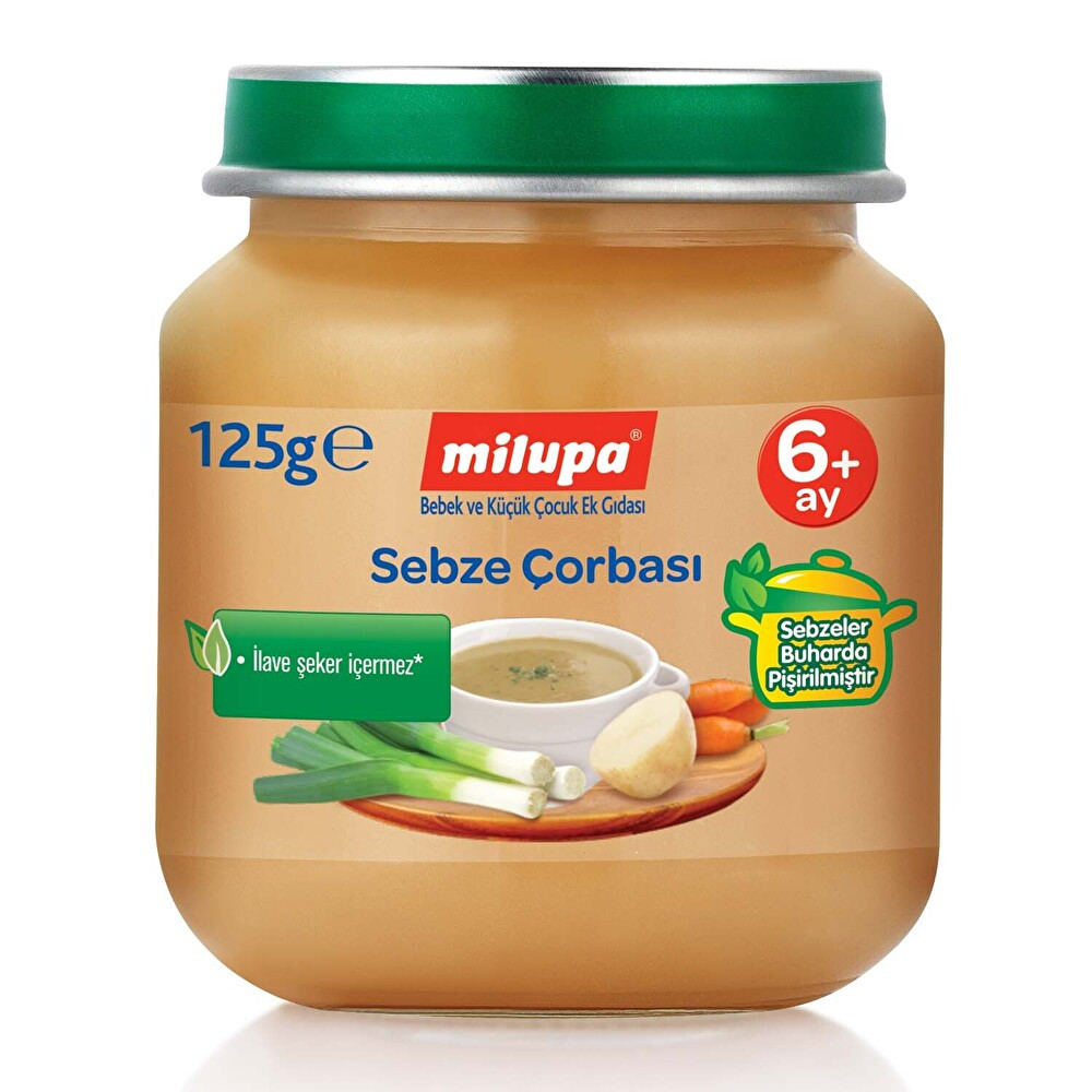 Milupa Sebze Çorbası Kavanoz 125 Gr 6+ Ay Bebek Mamaları Fiyatı