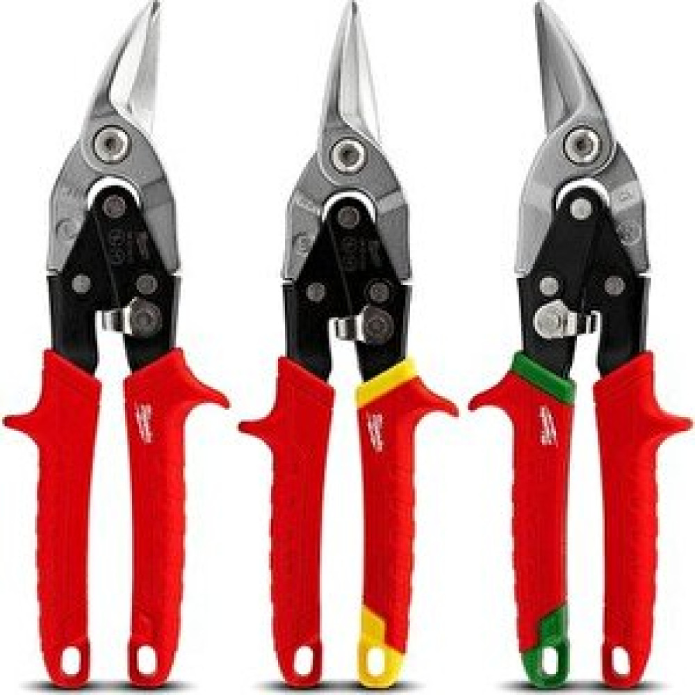 Milwaukee 3'lü Kaportacı Makası Seti 260mm (sağ ve Sol ve Düz) El Aletleri Fiyatı