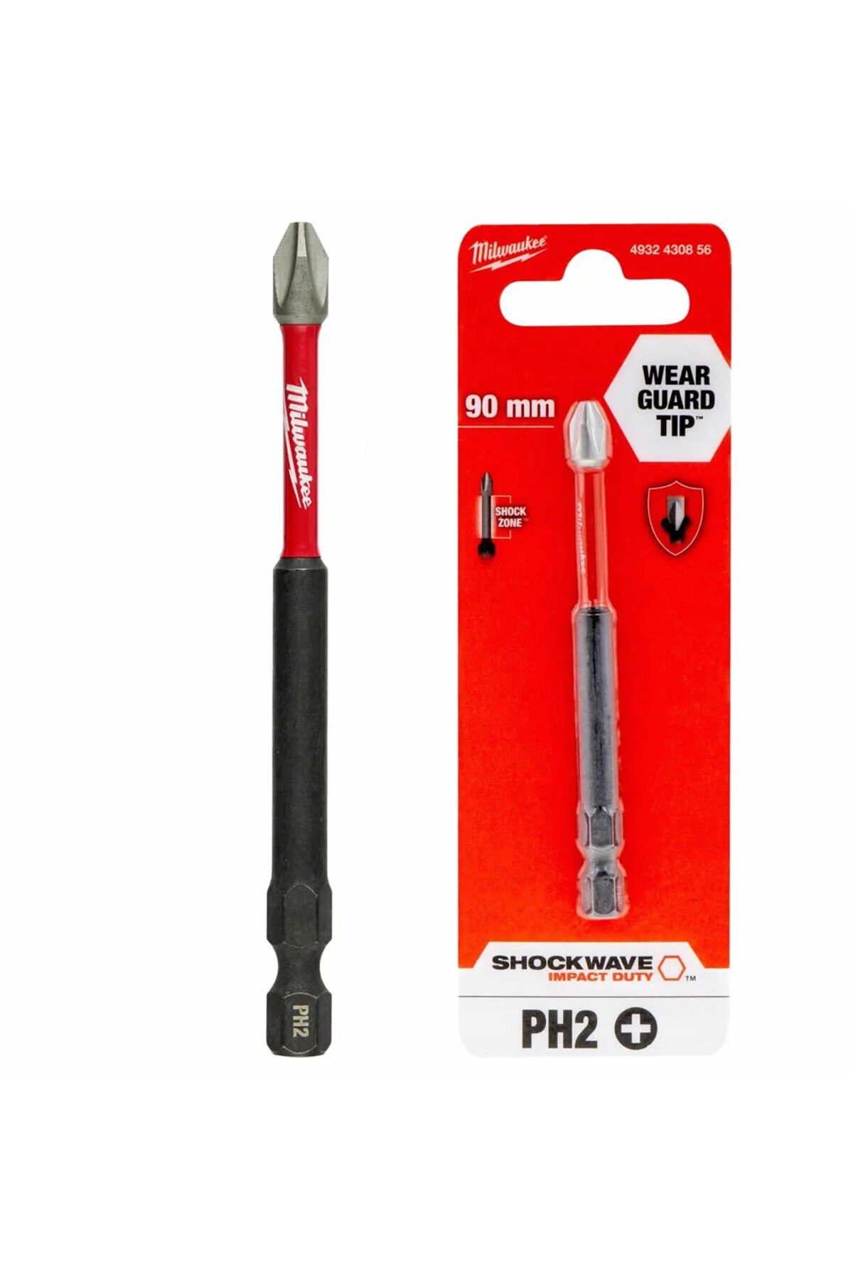 Milwaukee Bits Uç Matkap Ucu Tornavida Ucu Vidalama Ucu Ph2-90mm (1 ADET) T4932430856" Yedek Parça - Elektrikli El Aletleri Fiyatı