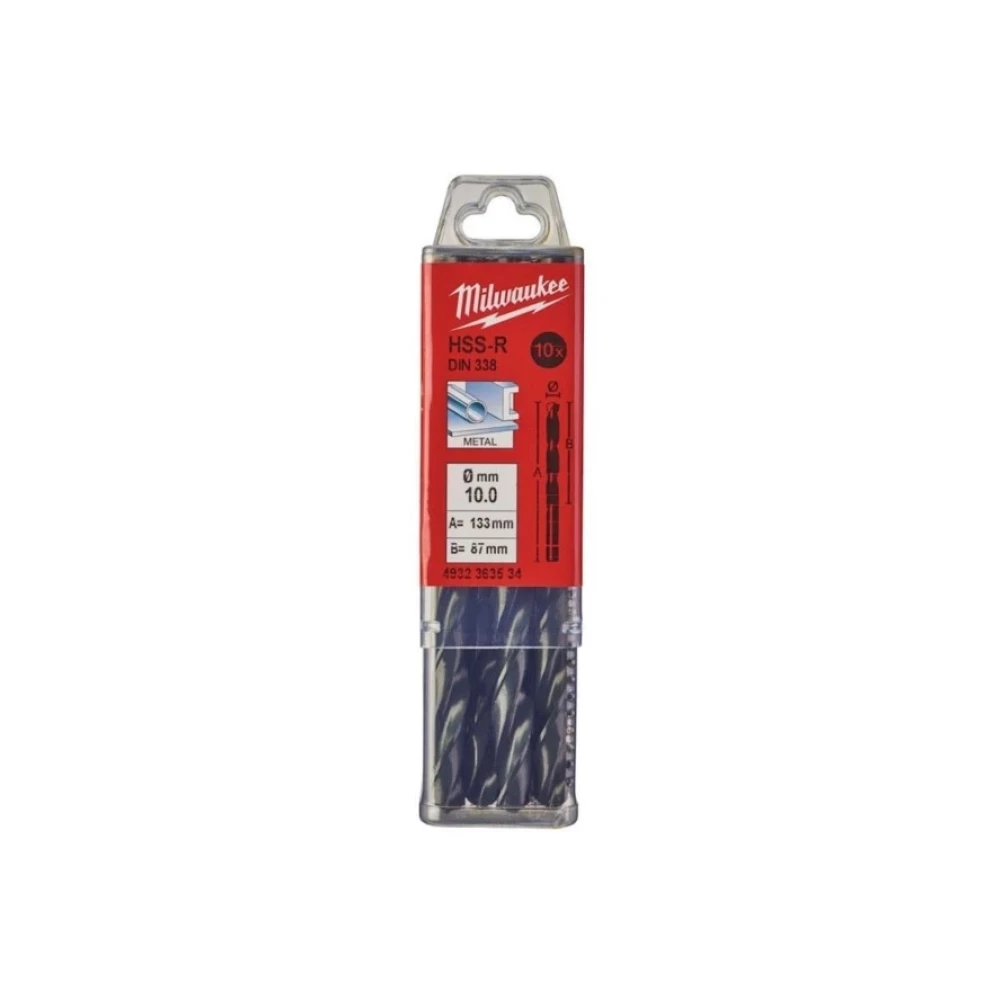 Milwaukee T4932363534 Metal Matkap Ucu Hss-R 10X 133Mm 10Lu Paket Elektrikli El Aletleri Fiyatı