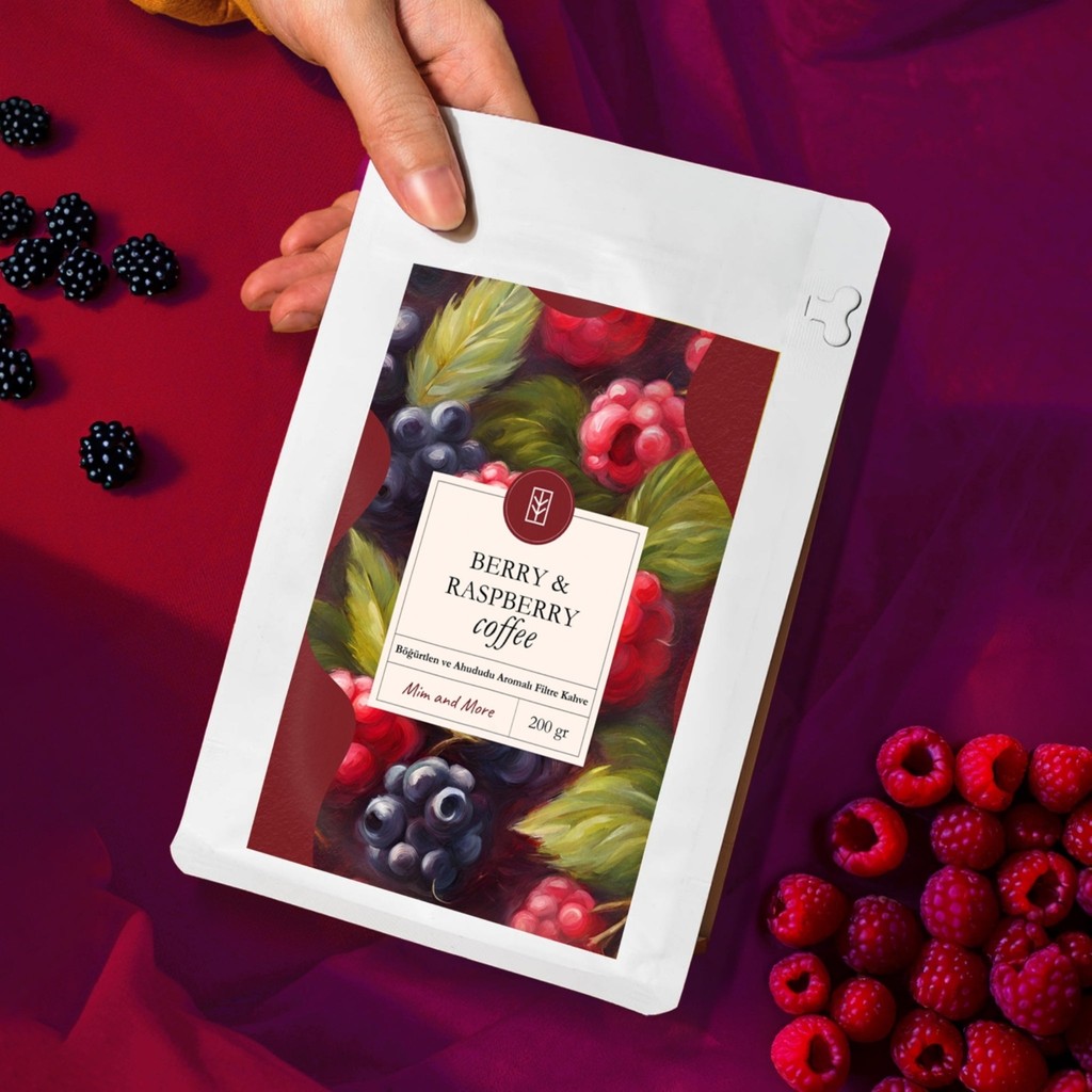 Mim and More Berry & Raspberry Coffee - Böğürtlen ve Ahududu Aromalı Kahve Filtre Kahve, 200 Gr Kahve Fiyatı