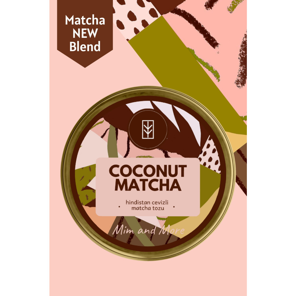 Mim and More Coconut Matcha Hindistan Cevizli Matcha Yeşil Çay Çay Fiyatı
