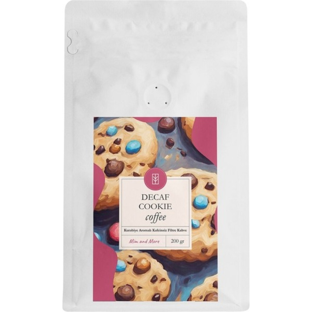Mim and More Decaf Cookie Coffee - Kafeinsiz Kurabiye Aromalı Çekirdek Kahve, 200 Gr Kahve Fiyatı