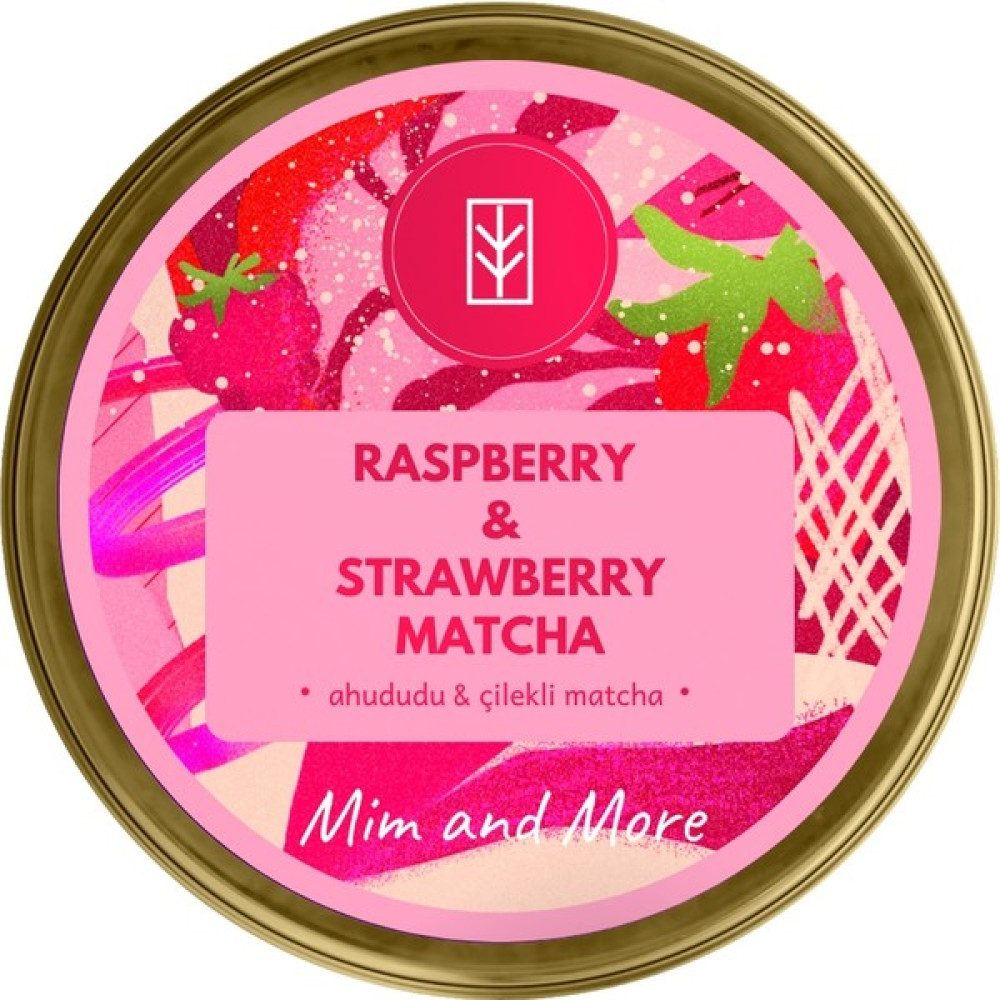 Mim And More Raspberry & Strawberry Matcha, Ahududu ve Çilek Aromalı Matcha 25 gr Çay Fiyatı