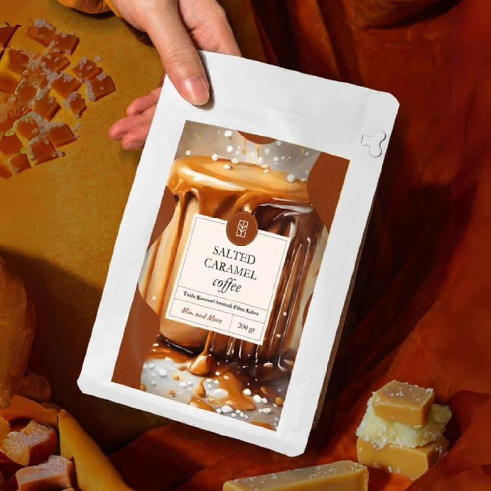 Mim And More Salted Caramel Coffee Tuzlu Karamel Aromalı Kahve Filtre Kahve 200 gr Kahve Fiyatı
