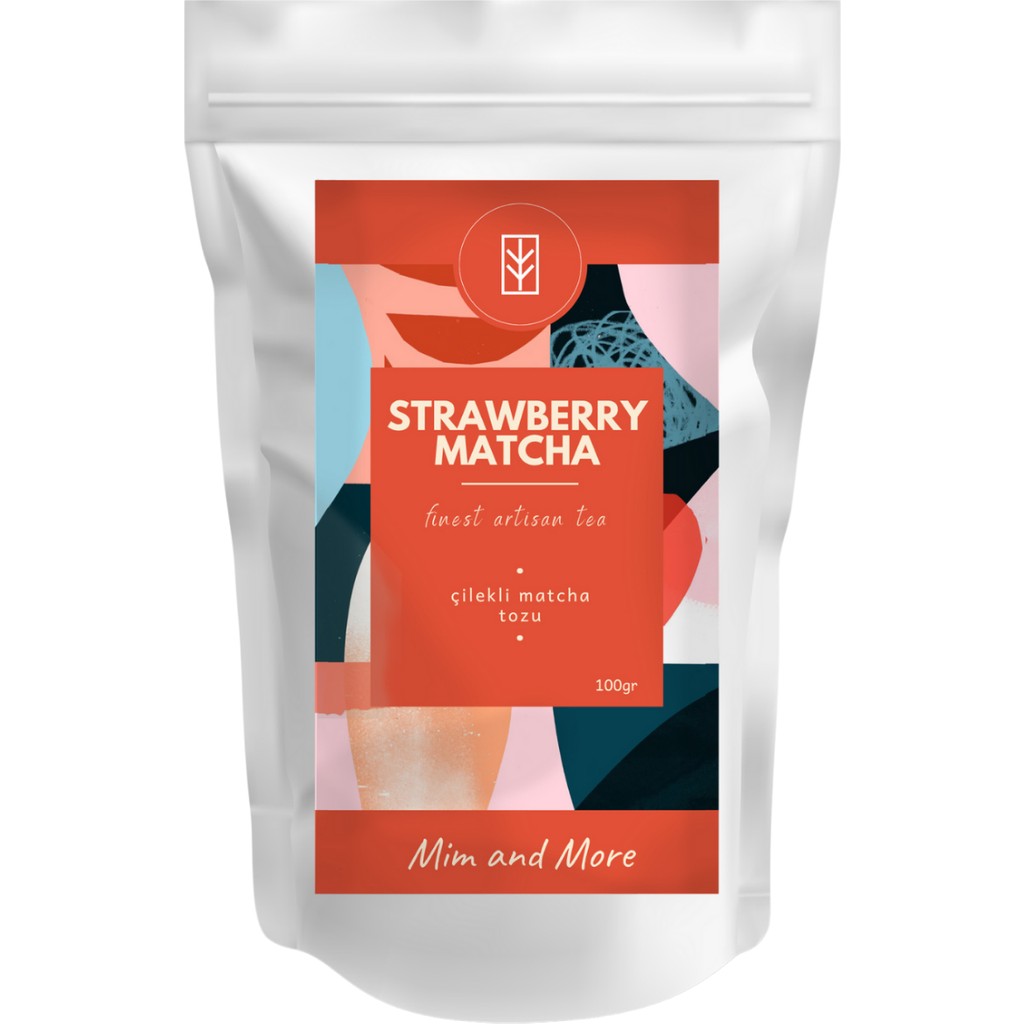 Mim And More Strawberry Matcha-Çilekli Matcha 100 gr - 100GR Diğer Fiyatı