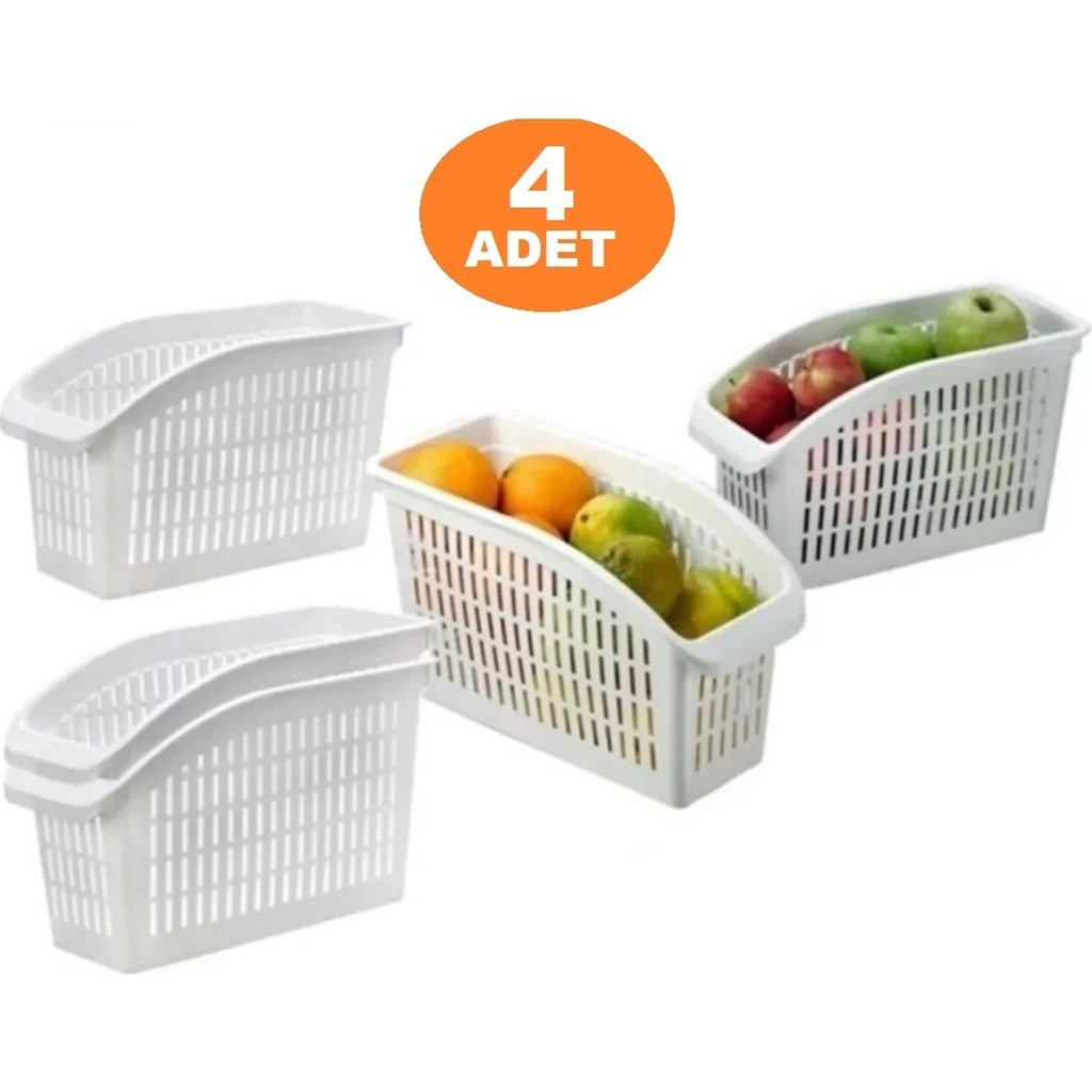 Mim Life 4'lü Buzdolabı Içi Düzenleyici Dolap Içi Sebze Meyve Düzenleyici Çok Kullanışlı Organizer Buzdolapları Fiyatı