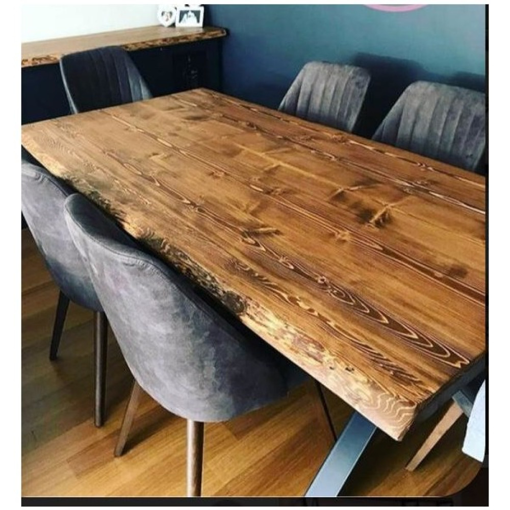 Mimari Dekor Kütük Masa Ceviz 160 x 80 cm Yemek & Mutfak Masası Fiyatı