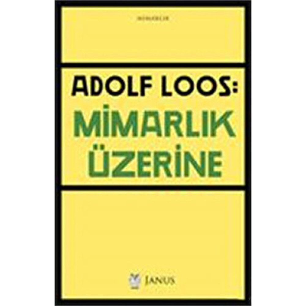 Mimarlık Üzerine - Adolf Loos Sanat Mimari Kitapları Fiyatı