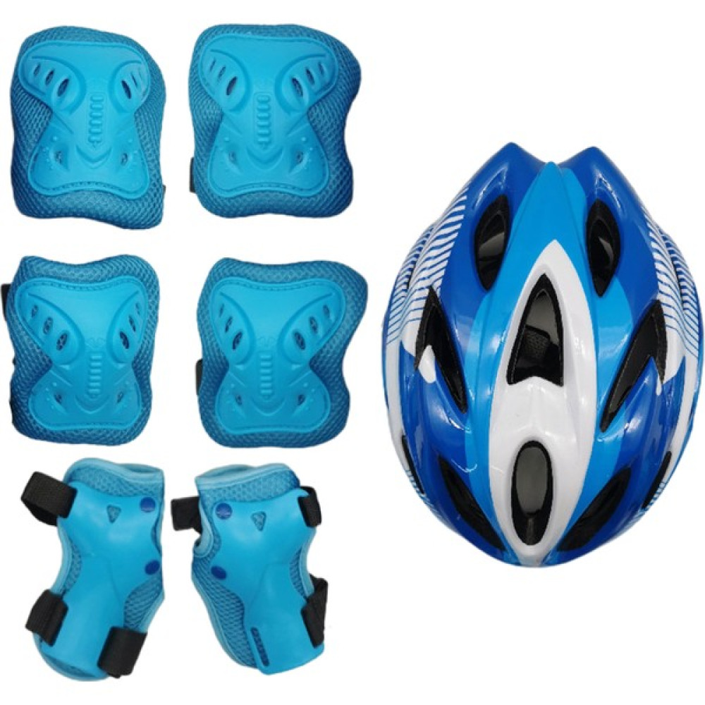 Mimgo 7 Pcs Bisiklet Kaykay Pateni Koruyucu Dişli Seti Dirsek Diz Pedleri Çocuklar İçin Koyu Mavi Beyaz (Yurt Dışından) Paten Kaykay Scooter Fiyatı