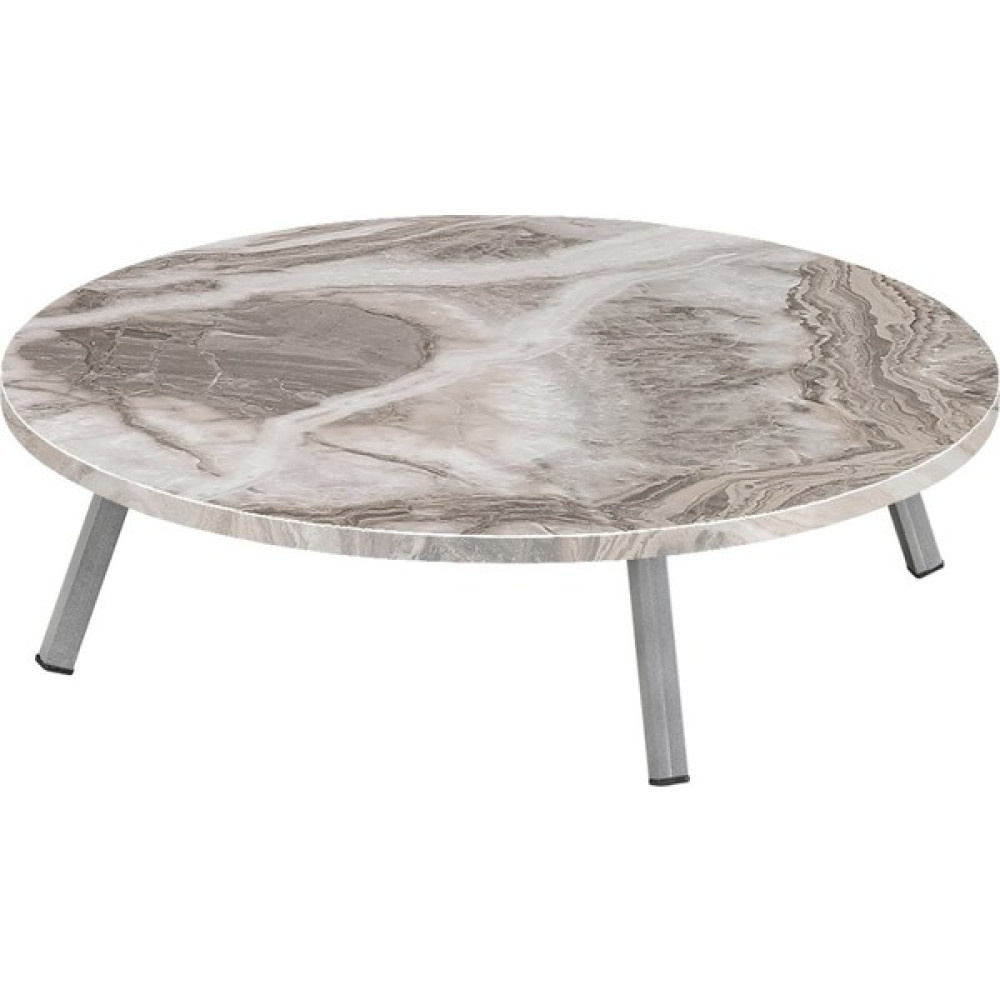 Mimilos 70 cm Sofra Metal Katlanır Ayaklı Yuvarlak Yer Sofrası - Mermer - Gri Yemek & Mutfak Masası Fiyatı