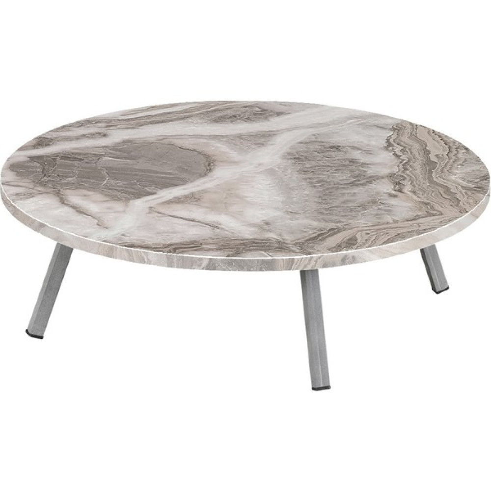 Mimilos 80 cm Sofra Metal Katlanır Ayaklı Yuvarlak Yer Sofrası - Mermer - Gri Yemek & Mutfak Masası Fiyatı