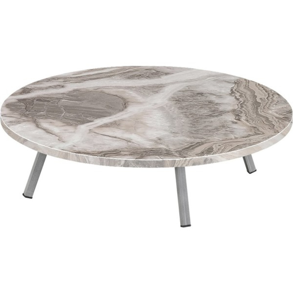Mimilos 90 cm Sofra Metal Katlanır Ayaklı Yuvarlak Yer Sofrası - Mermer - Gri Yemek & Mutfak Masası Fiyatı