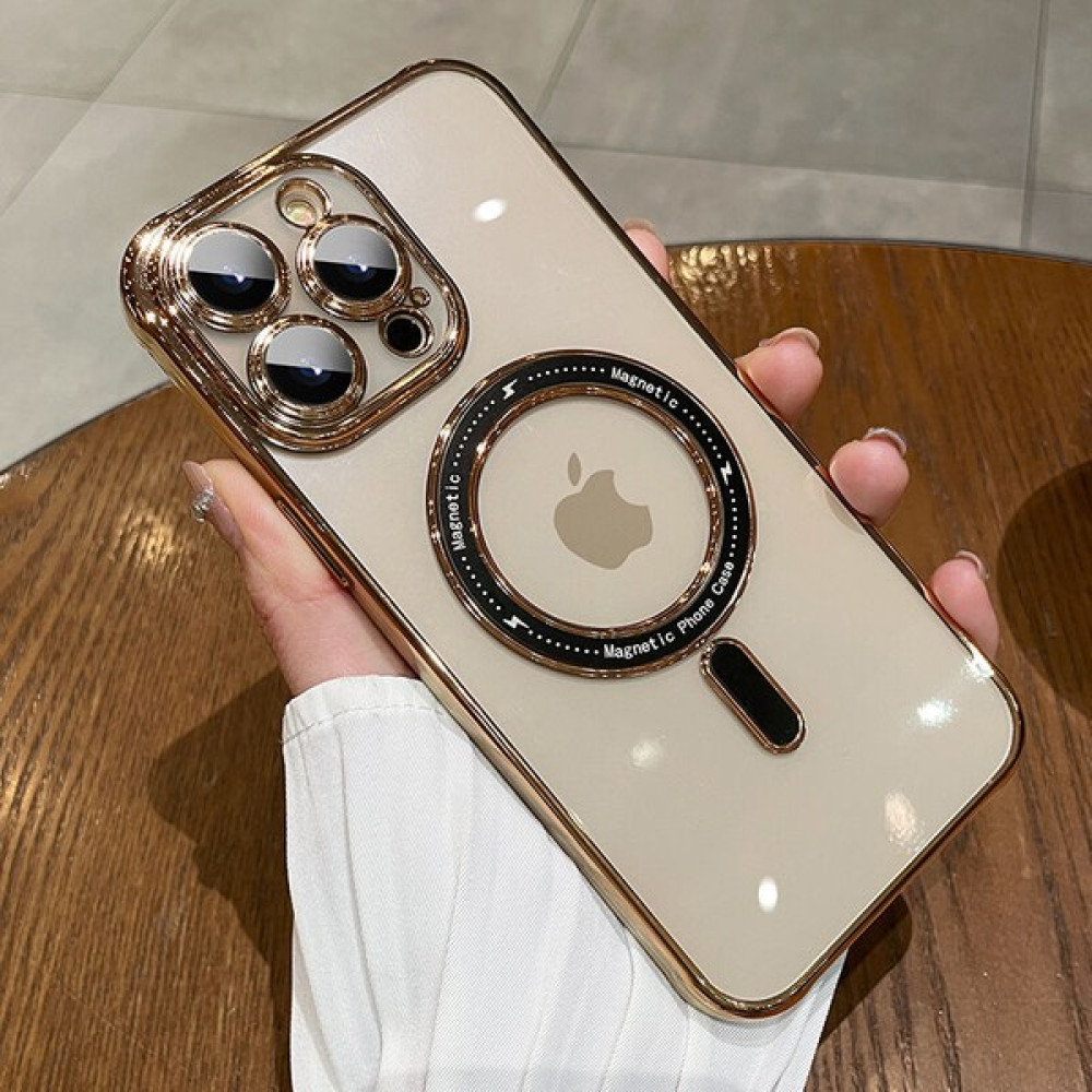 Mimo Apple iPhone 13 Pro Max Uyumlu Kılıf Magsafe Mona Silikon Kılıf Gold Cep Telefonu Kılıfı Fiyatı
