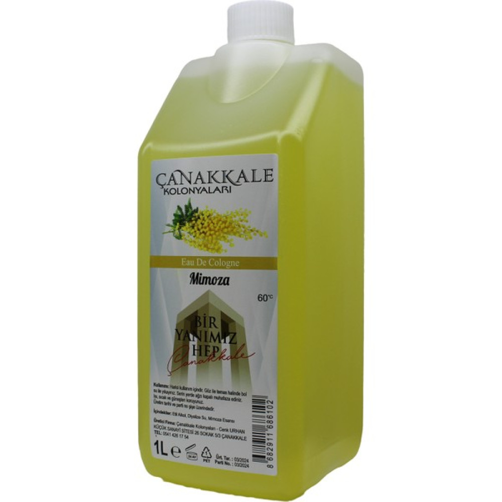 Mimoza Çiçeği Kolonyası -1 Litre -(BİDON) Korumalı Kapak - Yeni Model Kolonya & Gülsuyu Fiyatı