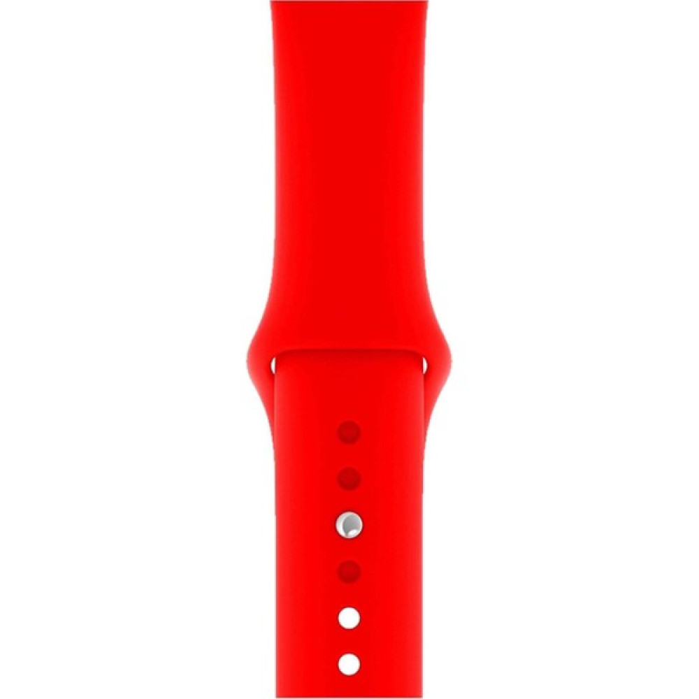 Mimtec Apple Watch 3 4 5 6 7 8 Se 38 40 41MM Kordon Kayış Bileklik Klasik Kaliteli Silikon - Kırmızı Giyilebilir Teknoloji Aksesuarları Fiyatı