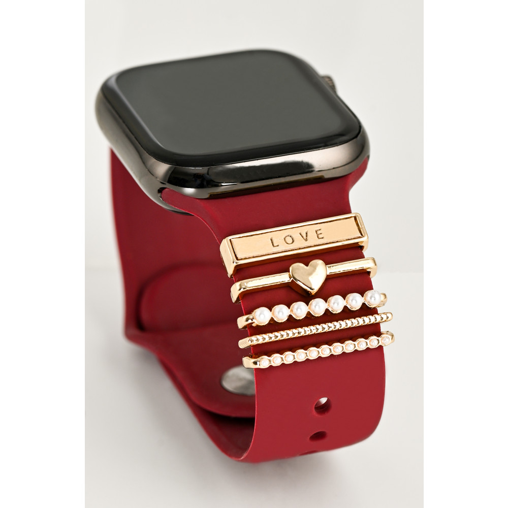 mimtec Watch Uyumlu Love Yazılı Kordon Charm/aksesuar Gold Renkli Akıllı Saat Aksesuarı Fiyatı