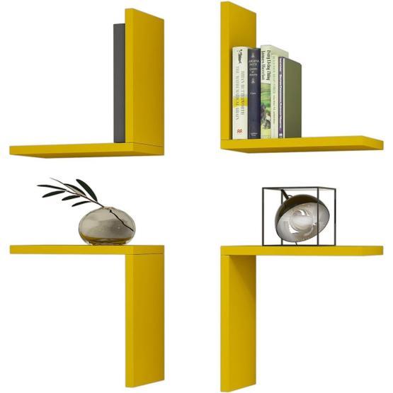Minar Alfa Pulse Sarı Duvar Rafı