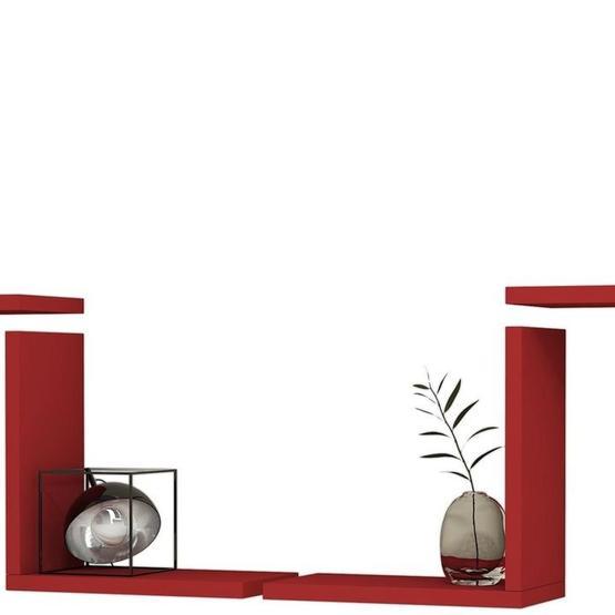 Minar Alfa Ren Kırmızı Duvar Rafı
