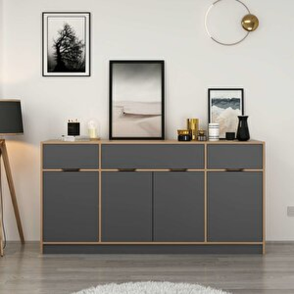 Minar Mobilya Elina Konsol - Dore/antrasit Konsol Mobilya Fiyatı
