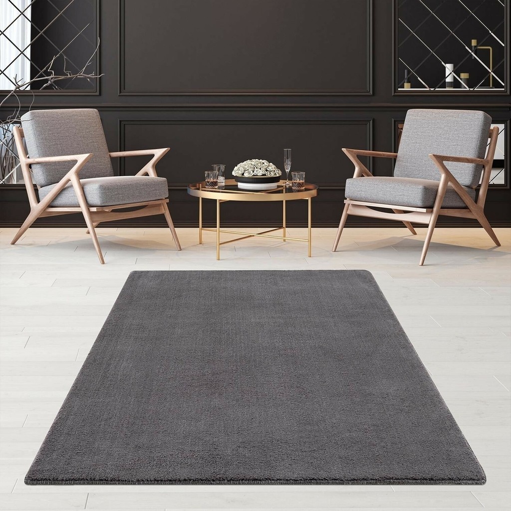 Minas Home Comfort Puffy Peluş Halı Antrasit Saçaksız - 200 x 400 cm Anne Bebek Oyuncak Fiyatı