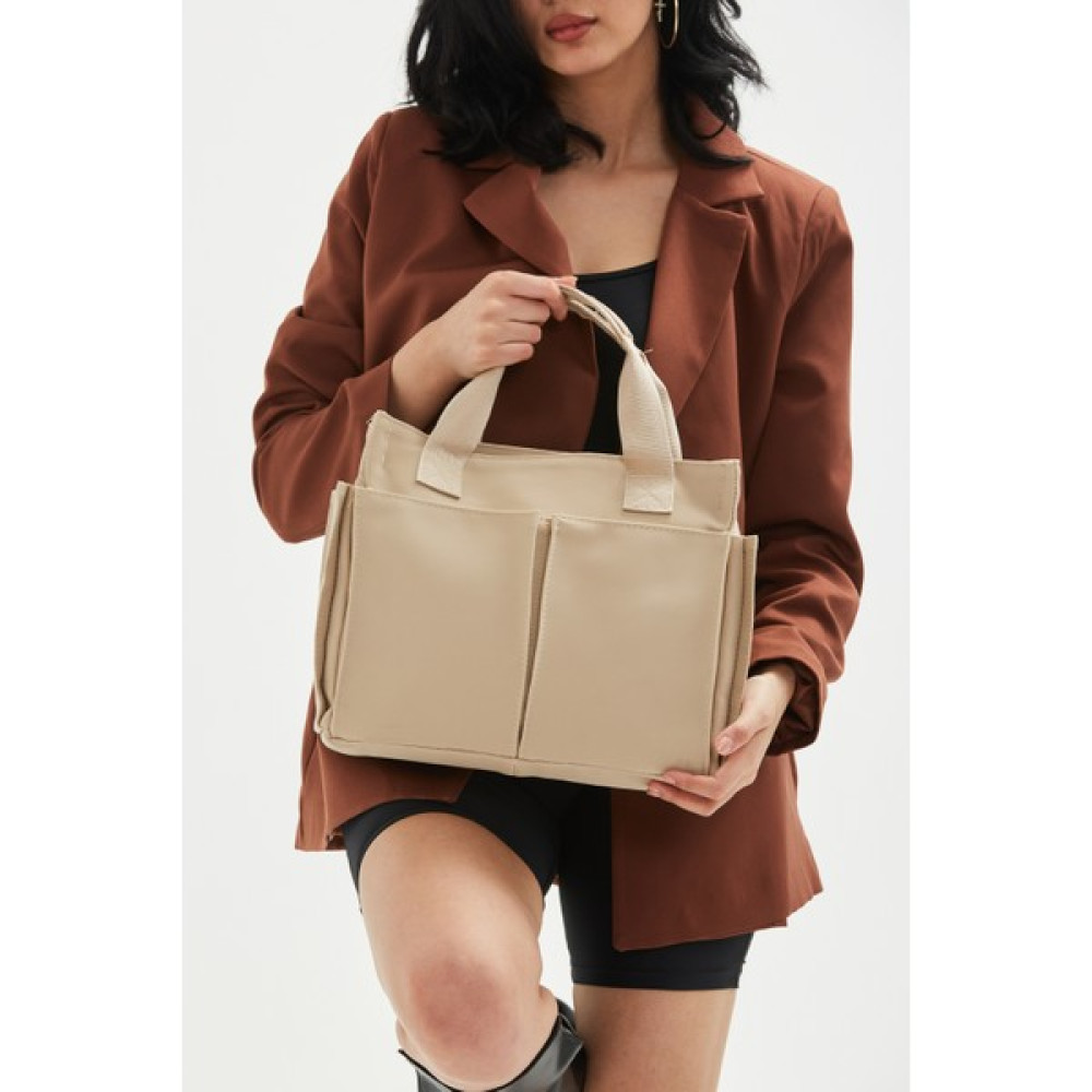 Mine Bag Çok Gözlü Shopper Venedik Kadın Çapraz Çanta Bej Kadın Ayakkabıları Fiyatı