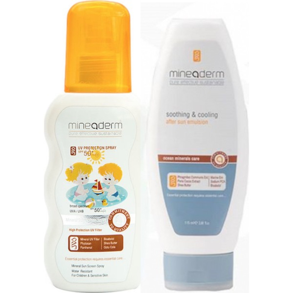 Mineaderm Çocuk Güneş Koruma ve Nemlendirme Kremi 200 ml + After Sun Emulsion 115 ml Güneş Kremleri ve Losyonları Fiyatı