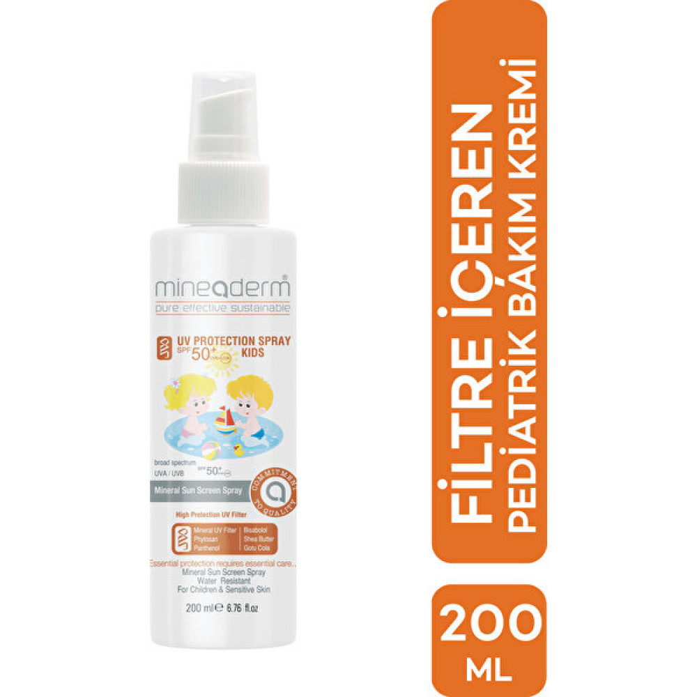 Mineaderm Mineral Filtre Içeren Pediatrik Güneş Bakım Kremi/uv Protection&hydrationSpray SPF50+ Güneş Kremleri ve Losyonları Fiyatı