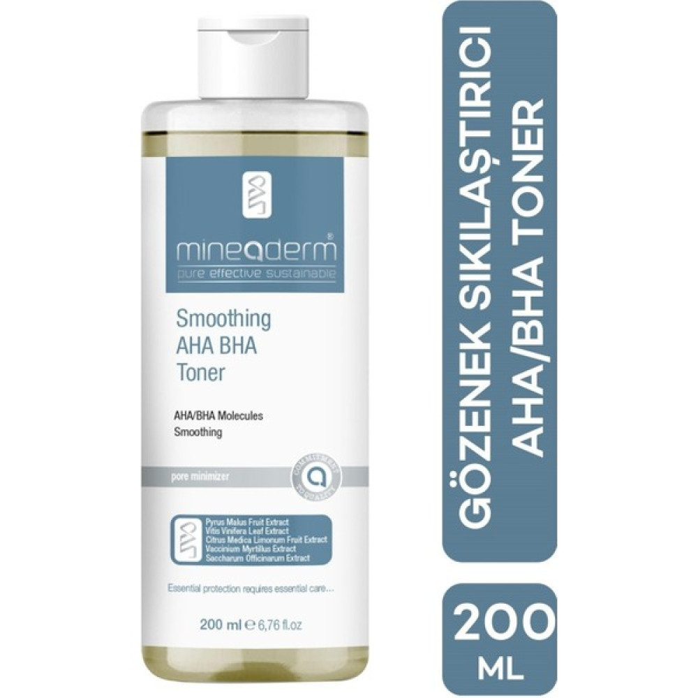 Mineaderm Smoothing Aha Bha Toner / Pürüzsüzleştirici Aha Bha Tonik Tüm Cilt Cilt Temizleme ve Peeling Fiyatı