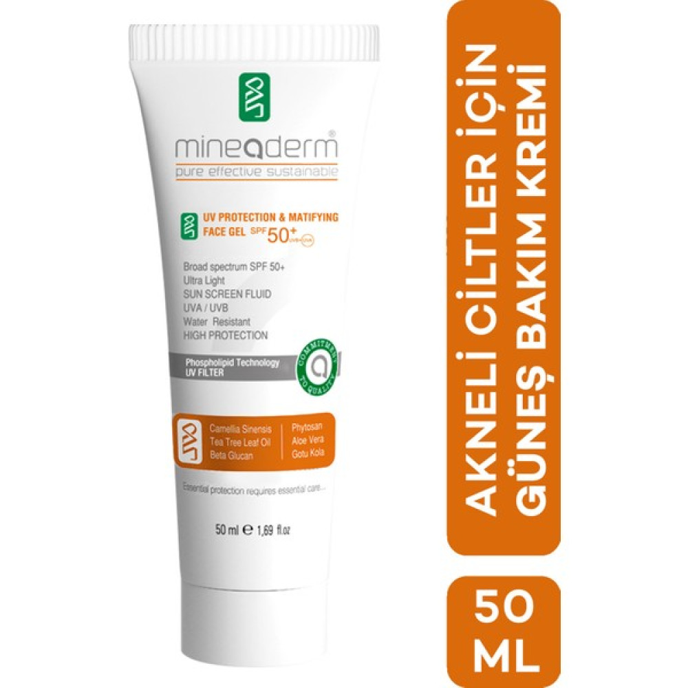 Mineaderm Uv Protection & Matifying Face Gel SPF50+ 50 ml Güneş Kremleri ve Losyonları Fiyatı