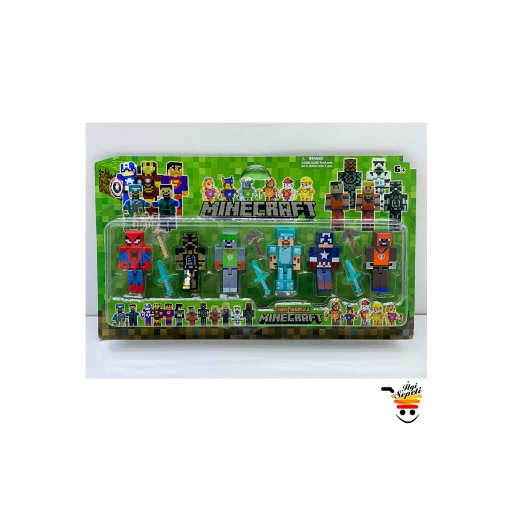 MINECRAFT 4 Avengers Figürlü Tam 12 Parça Legolar ( Yapım Oyuncakları ) Fiyatı