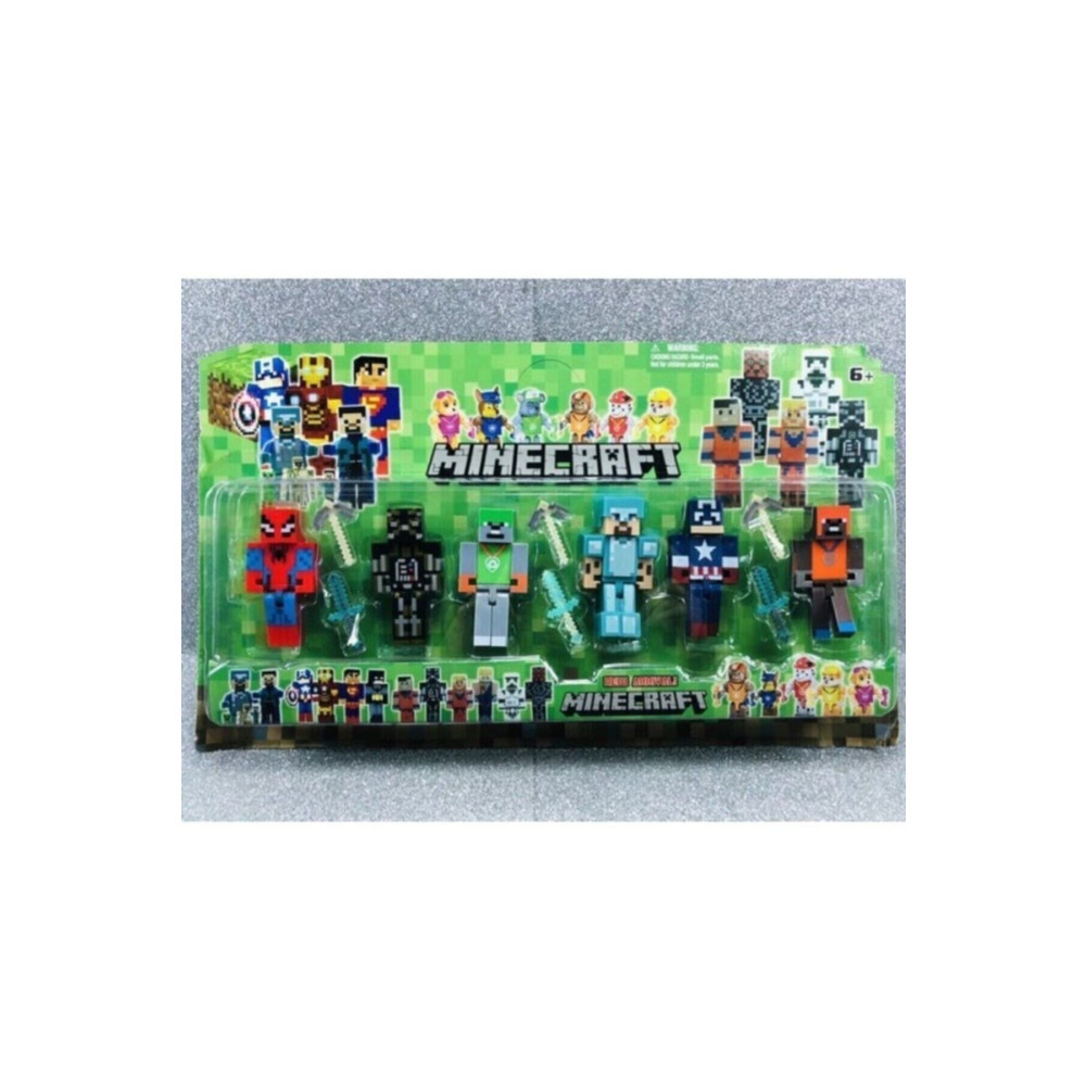 MINECRAFT Spiderman Kaptan Amerika Paw Patrol 12 Parça Oyuncak Aksiyon Figürleri Fiyatı