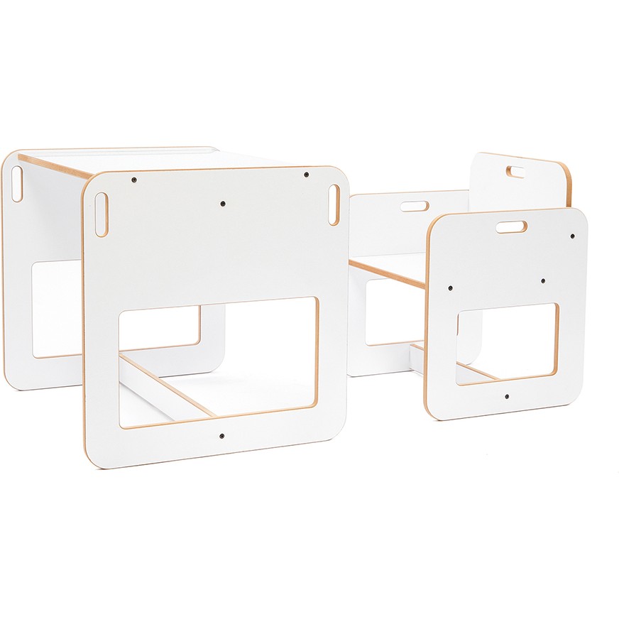 Minera 2-4 Yaş Kumru Model Ahşap Montessori Aktivite Oyun Çalışma Masa Ve Sandalye Seti (1 Masa + 1 Sandalye) / Beyaz Standart Sandalye Fiyatı