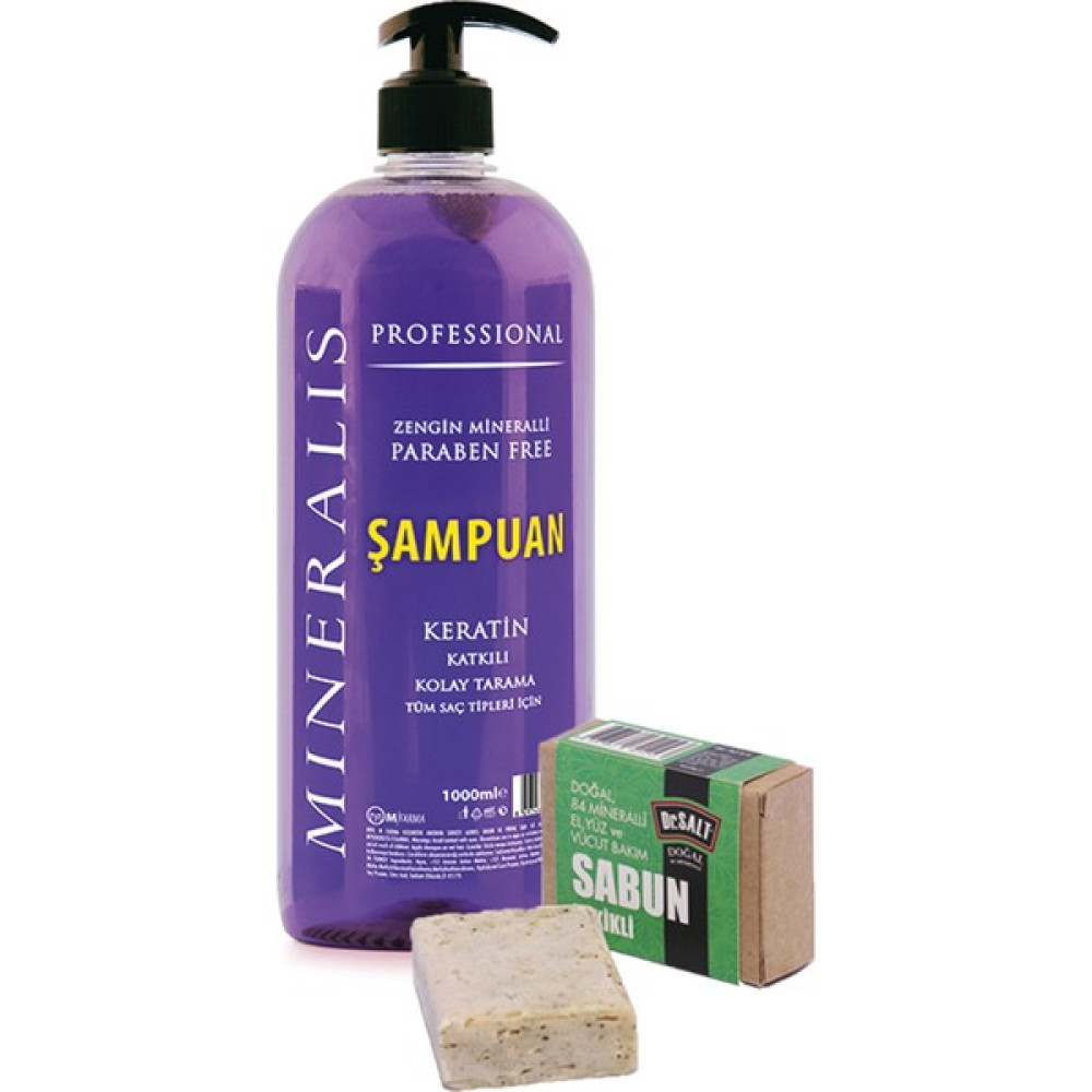 Mineralis Zengin Mineralli Şampuan 1000 ml + Mineralli Vücut Sabunu Şampuan ve Saç Kremi Fiyatı