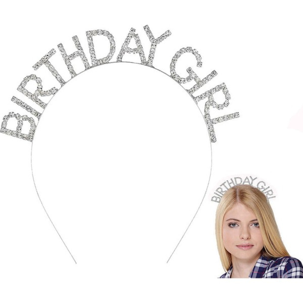 Minerva Gümüş Kristal Taşlı Birthday Girl Doğum Günü Tacı Ithal Ürün 17X16 cm Oyuncak Fiyatı