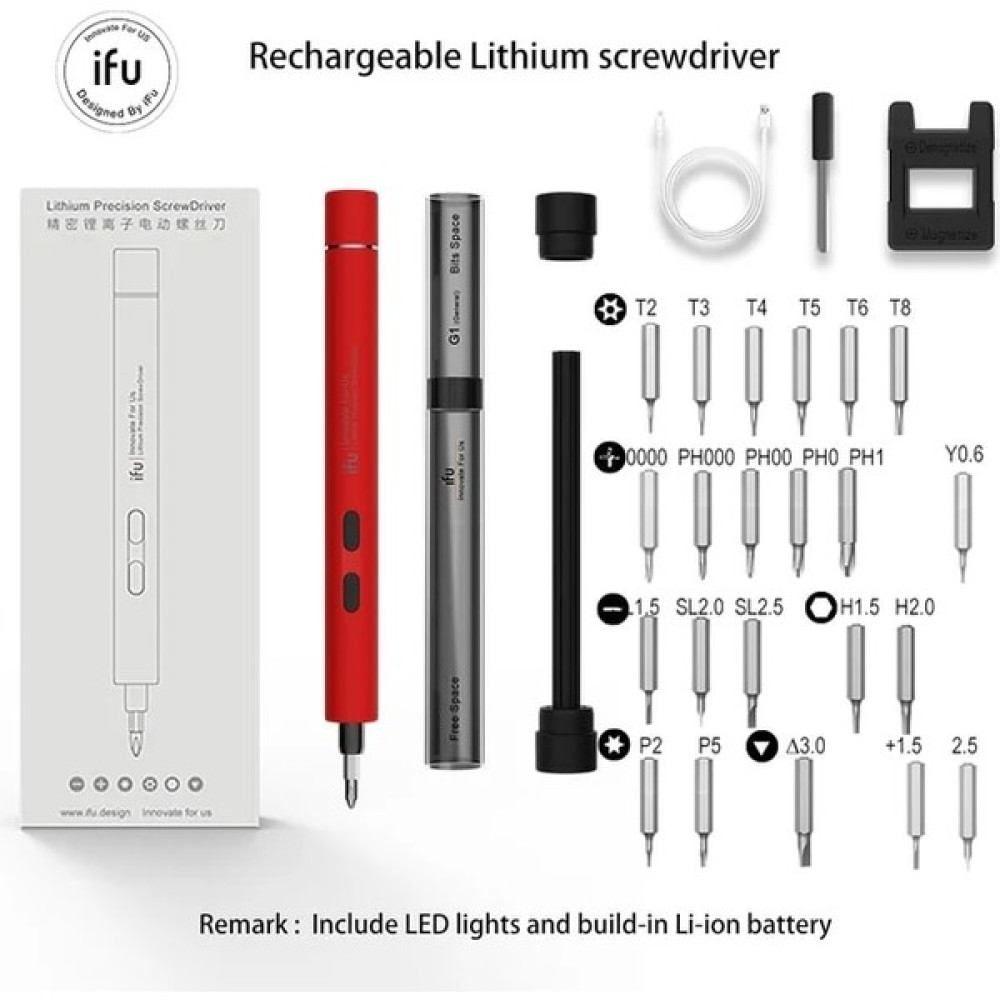 Mingjin Shop 1 Kırmızı Stil Şarj Edilebilir Lityum Hassas Tornavida Taşınabilir Mini Elektrikli Tornavida Uçları Oyuncak Cep Telefonu Laptop Onarım... Elektrikli El Aletleri Fiyatı